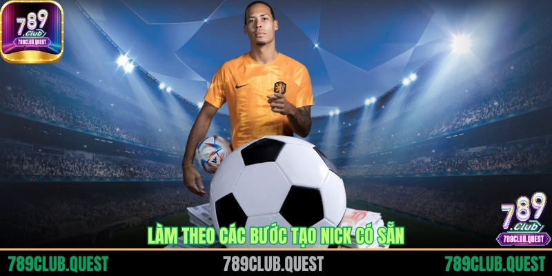 Làm theo các bước tạo nick có sẵn